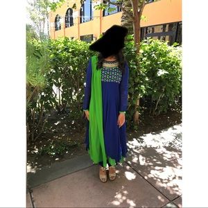 COPY - Pretty blue and green anarkali
